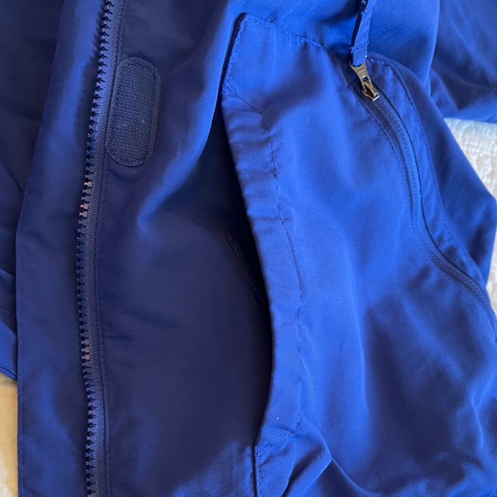 Lands End Outfitters Fleece‎ Jacket Adjustable Seat Protection Women's 1X Blue - Picture 10 of 16